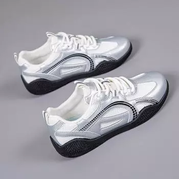 2025 Women s Non-Slip Low-Top Mesh Sneakers: Fashionable, All-Match Athletic Shoes for Students 36 бежевый