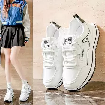 2025 women s sports shoes women s flat shoes lace-up casual sports shoes comfortable commuting outdoor women s sports shoes 39 чёрный