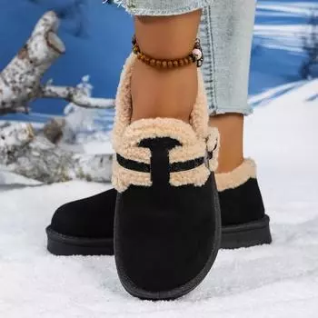 2025 Women s Winter New Fashion Round Toe Designer Snow Boots Zapatillas Muje Outdoor Non-slip Comfortable Mini Short Nude Boots 36