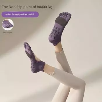 2025 Yoga Socks Women Summer Thin Non-Slip Sweat-Absorbent Five-Finger Socks Women s Fitness Socks Yoga Pilates Special Socks Yazi((Recommendation 40.00 kg-80.00 kg)