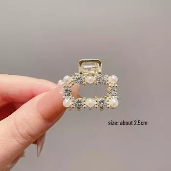 2025 Заколка для волос высокого класса для женщин, прическа «полупучок» - Маленькая заколка-краб, головной убор