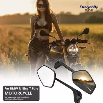2025 Зеркало заднего вида для BMW R 1250 GS F850GS R1200GS LC ADV Adventure Motorcycle НОВЫЕ аксессуары R1250 GS Боковое зеркало заднего вида чёрный