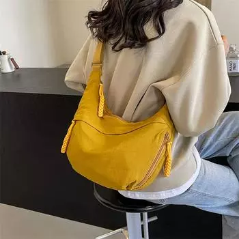 2025 женская модная сумка через плечо большой вместимости - повседневная универсальная корейская сумка-тоут Ruiying Bag Only синий