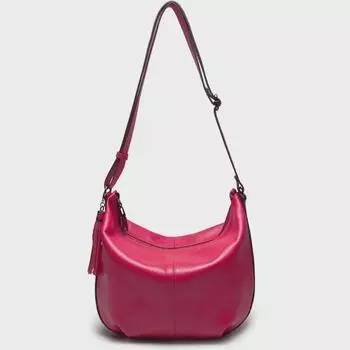 2025 женская модная сумка-мешок с кисточками и кросс-боди - натуральная воловья кожа, легкая роскошная сумка светло-серый