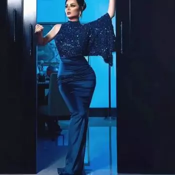 2025 женская одежда 2025 новое цветное банкетное вечернее платье с пайетками длинное платье S фиолетовый