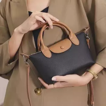 2025 Женская ретро повседневная сумка через плечо из натуральной кожи