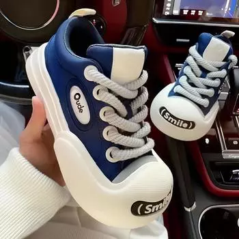 2025 Женская вулканизированная обувь Новая роскошная дизайнерская спортивная обувь на платформе со шнуровкой Удобная повседневная обувь Женская обувь 40 белый