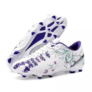 2025 Женские футбольные бутсы Большие размеры Сверхлегкие футбольные бутсы для мальчиков Кроссовки Нескользящие AG/TF Футбольные бутсы Ботильоны унисекс 36