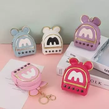 2025 Женский мини-кошелек для монет с брелком для девочек-учениц