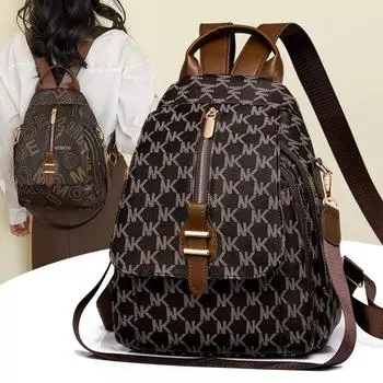 2025 Женский Повседневный Рюкзак Новая Мода Ретро Дорожная Сумка На Груди Плечи PU Кожаные Рюкзаки Двойного Назначения