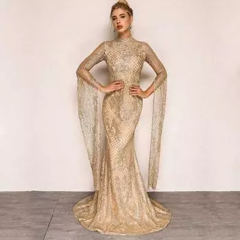 2025 зимнее новое платье женское горячее серебряное тонкое платье длинное платье S серебряный