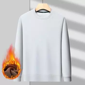 2025 Зимние мужские толстовки Мужские флисовые толстовки с капюшоном Большие пуловеры с длинным рукавом Осенняя уличная мода Спортивная одежда Топы M чёрный