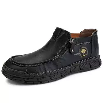 2025 зимняя мужская обувь большого размера повседневная обувь мужские ботинки с толстой подошвой высокие ботинки мужские ботинки Martin для активного отдыха 38