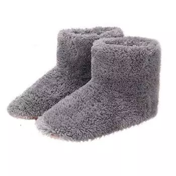 2025 зимняя USB женская и мужская электрическая обувь с подогревом моющаяся обувь с подогревом для пар домашняя обувь для