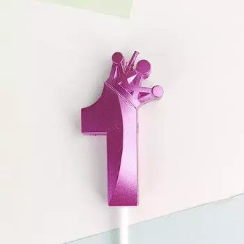 2025 Золотая Корона Цифровая Свеча Номер Свеча для Торта на День Рождения Детей Свеча для Свадебного Торта Украшение для Торта Свеча с Цифрой 0-9 2 pcs