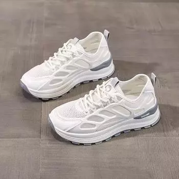 2025Hot Sale Women Breathable Casual Shoes Summer Mesh Platform Sneakers Fashion Gym Comfortable Training Shoes Zapatillas Mujer 35