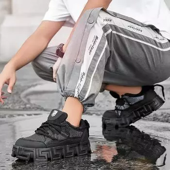 2025Мужская мода, роскошные повседневные кроссовки, удобная обувь на толстой подошве, дизайнерская модная дышащая спортивная обувь для увеличения роста 39 зелёный