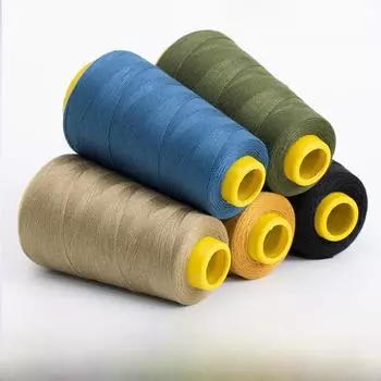 203 нитки джинсовые толстые, большой рулон черного и белого цвета для шитья светло-серый