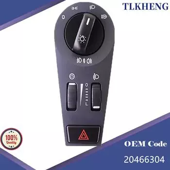 20466304 Выключатель аварийной сигнализации фар Выключатель фар для грузовика Volvo FH FM,2004-2014,20942846,20953573 чёрный