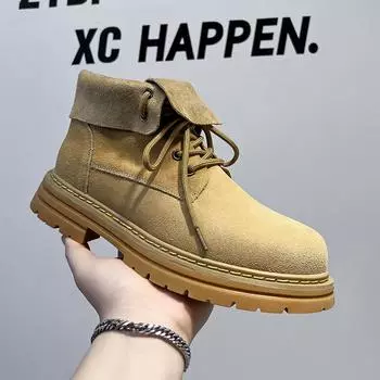 204 года молодежных замшевых универсальных ботинок Martin средней высоты 8261-A 38 жёлтый