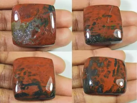 206Cts. Натуральный кровавик ручной работы прямоугольный кабошон драгоценный камень 4 шт лот RQ-821