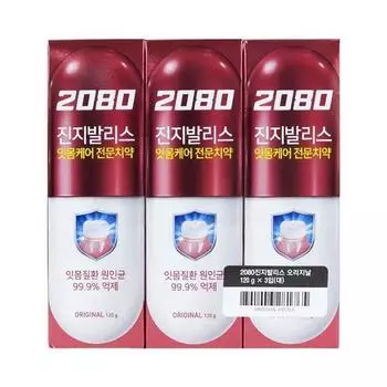 2080 Gingivalis Original Зубная паста 120г, 3 шт. Корейская зубная паста