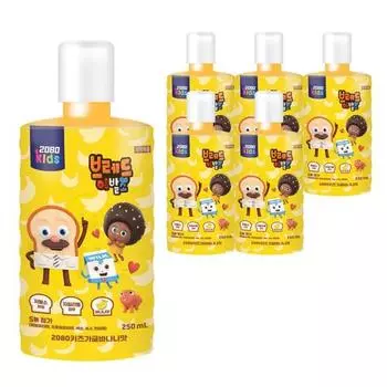 2080 Kids Gargle Bread Barbershop со вкусом банана, 250 мл, 6 шт.