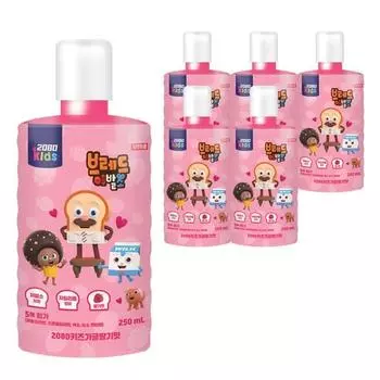 2080 Kids Gargle Bread Barbershop со вкусом клубники, 250 мл, 6 шт.