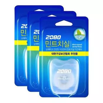 2080 Мятная Зубная нить 50 м, 1 шт., 3 шт.