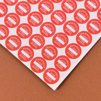 208шт 10 мм гарантия хрупкая печать этикетка наклейка универсальная гарантированная наклейка пустоты