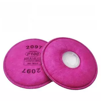 2097 Красный высокоэффективный круглый хлопковый пылевой фильтр P100 для горнодобывающей промышленности и промышленного использования 2091 one красный