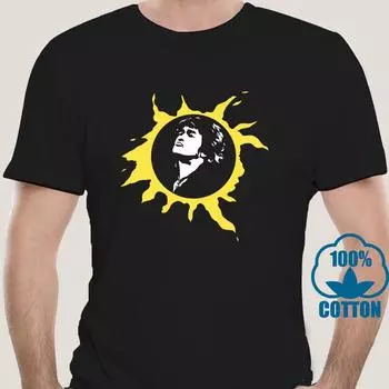 Мужские футболки больших размеров 2098X Виктор Цой, футболки с кино-группой, летние хлопковые топы S чёрный