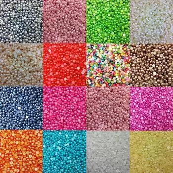 20-1000 шт., 3-10 мм, акриловый полулак для ногтей с искусственным жемчугом, жемчужный аксессуар для самостоятельного изготовления, кулон, ожерелье, браслет, изготовление ювелирных изделий, аксессуар для ювелирных изделий 10mm 20Pcs