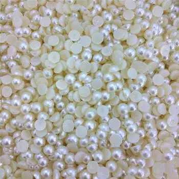 20-1000 шт., 3-10 мм, акриловый полулак для ногтей с искусственным жемчугом, жемчужный аксессуар для самостоятельного изготовления, кулон, ожерелье, браслет, изготовление ювелирных изделий, аксессуар для ювелирных изделий 10mm 20Pcs