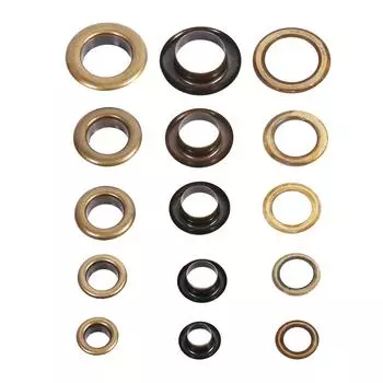 20/100 комплектов бронзовых черных золотых круглых люверсов для украшения аксессуаров 12mm 20sets