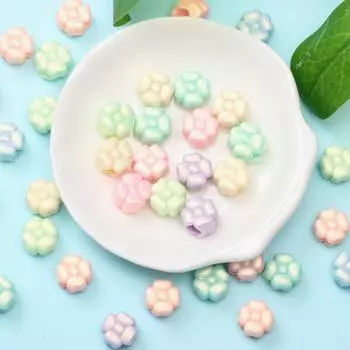 20-100 шт. изготовление ювелирных изделий своими руками для сердца, цветка, звезды, макарон, матовые бусины 2# 20Pcs 10*11mm Heart