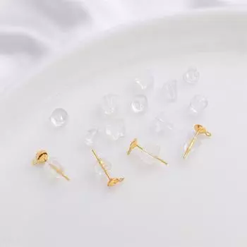 20-100 шт./пакет, силиконовые прозрачные беруши, серьги «сделай сам», ювелирные аксессуары 5x6mm 100pcs/bag