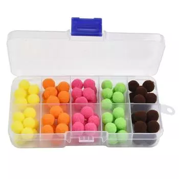 20/100 шт. рыболовные приманки ярких цветов желтый/оранжевый/зеленый/розово-красный 20pcs коричневый