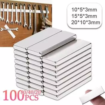 20-100 шт. супер сильные неодимовые магниты BIock 20x10x3MM N35 NdFeB постоянный магнит неодим железо бор супер магнитный