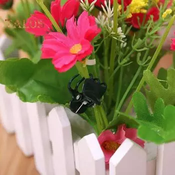 20/100 шт. зажимы для растений, зажимы для поддержки орхидей, цветы, лозы, растут вертикально, здоровый рост, зажимы для связывания, простой в использовании зажим для фиксации растений для садоводства 20PCS