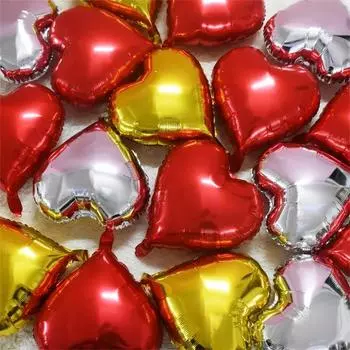 20/10 шт. фольгированных воздушных шаров в форме сердца, 18 дюймов, гелиевые шары, глобусы, день рождения, свадьба, валентинка, украшение, разноцветные шары 10pcs&18inch