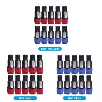 20/10 шт. разъемы для динамиков 4-полюсные 4-контактные штекерные аудиокабели адаптер Speakon ABS корпус разъема аксессуары Ohm разъем для Neutrik NL4FC