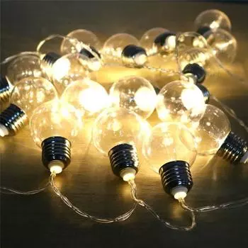 20/10 светодиодов, гирлянда с USB-разъемом/работающая от батареек, новогодний декор, вечеринка, свадьба, рождественские украшения 10 LEDs&Battery Power теплый белый