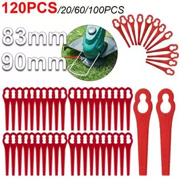20-120 шт. 90 мм 83 мм пластиковые газонокосилки щетки сменные лезвия садовый триммер запасные части садовые электроинструменты L83 83mm