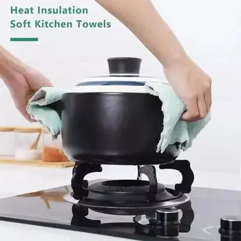 20/1 шт кухонные полотенца для мытья посуды впитывающие коралловые флиса салфетки для уборки полотенца антипригарные масляные моющиеся сушилки для мытья посуды губки 1PC-(25x15cm)