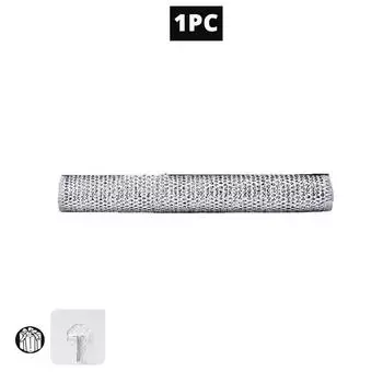 20/1 шт., волшебная тряпка для мытья посуды, серебряная проволока, салфетки для чистки кухонной посуды, тряпка для мытья посуды, двусторонние утолщенные полотенца, тряпки из стальной проволоки 1PCS Single Layer серебряный