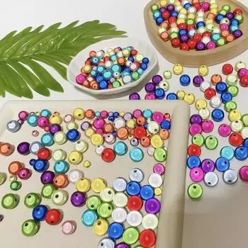 20-200 шт. акриловые шарики мечты для DIY ожерелье, браслет, серьги, изготовление ювелирных изделий, аксессуары для рукоделия 8mm 50pcs разноцветный