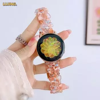 20 22 мм полимерный ремешок в стиле бабочки для Samsung Galaxy watch6 47 мм Huawei Watch 4 Pro Band GT2/3Pro 46 мм браслет модный ремень Watch5/4 40 мм 44 мм 45 мм 20mm