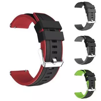 20/22 мм водонепроницаемый ремешок для часов с защитой от царапин, силиконовый ремешок для часов, замена браслета для HUAWEI GT2 22 mm зелёный