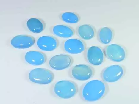 20-23 мм натуральный голубой оникс 17 шт овальный кристалл кабошон россыпью драгоценных камней лот RQ-2574